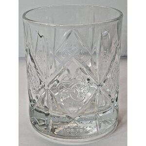 Dewar's True Scotch Old Fashioned Clear Whiskey Celtic Truth Knot Embossed Glass